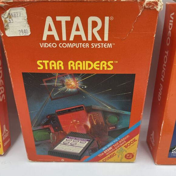 Star Raiders (Atari 2600) w/Video Touchpad, Complete in Box CIB NTSC - Picture 3 of 16